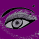 Girl on the Net purple eye avatar