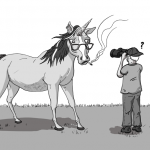 badass unicorn will trample you if you ask where the pervy women are