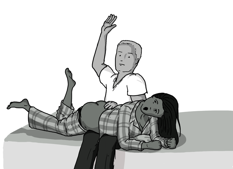 800px x 581px - A dirty story about OTK spanking