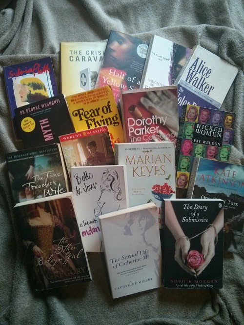 A selection of books written by women