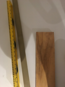 Image of wood, ruler and more wood