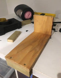 Wooden mount for fleshlight launch