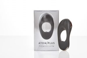 Box and sex toy - ATOM plus cock ring, which gives my partner a seriously big hard dick