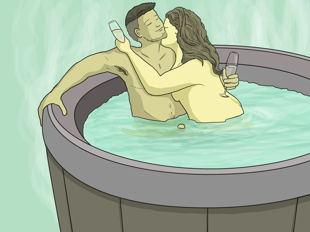 wife fucking in hot tub