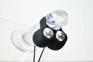 Hot Octopuss JETT in use on a glass dildo