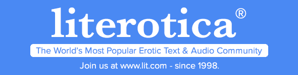 Blue Literotica logo with the slogan 'the world's most popular erotic text and audio community'
