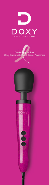 Banner with picture of hot pink Doxy and the words 'let's get it on'