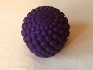 Purple wand head - oval silicone sheath, with bubble wrap style bumps all over it