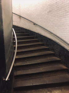 Image of a circular staircase going up