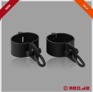 Heavy, thick iron wrist manacles