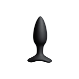 Smooth, slender butt plug with bar-shaped flared base